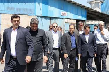 بازدید میدانی مسئولان اقتصادی کرمانشاه از واحدهای صنعتی شهرک بیستون 