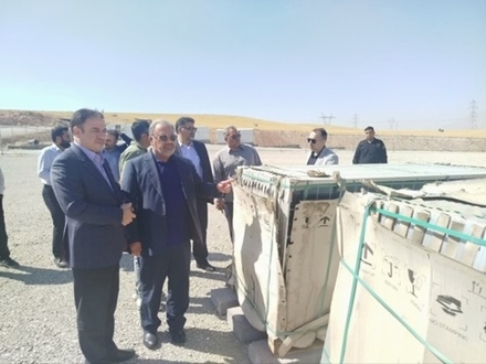بازدید دکتر ایرج موفق از شهرک‌های صنعتی بیستون و زاگرس کرمانشاه